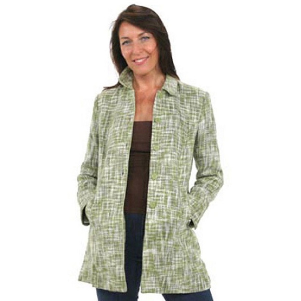 Dialogue 3/4 Length Tweed Jacket